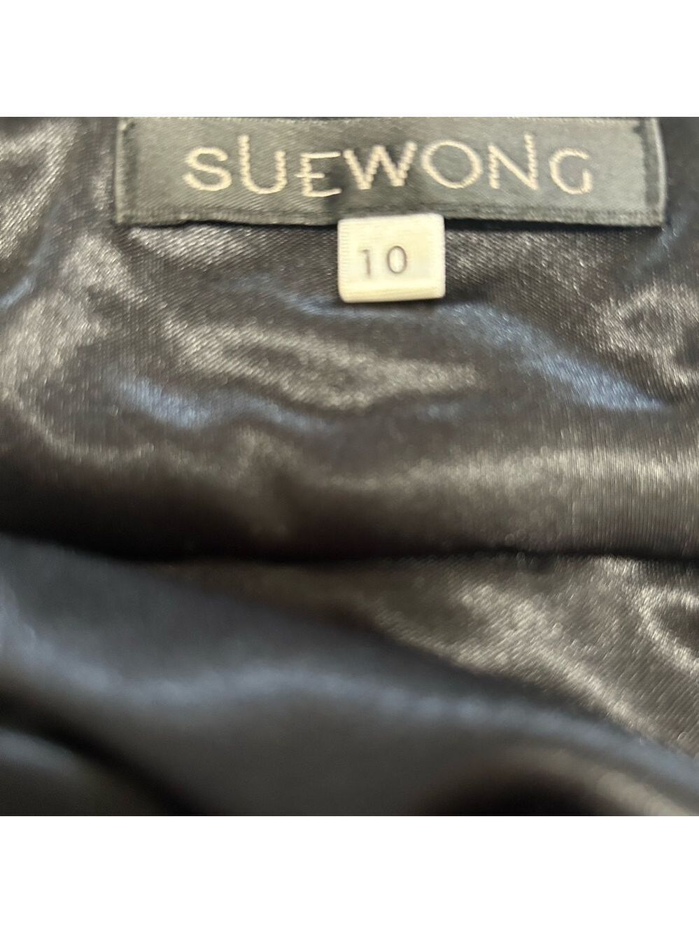 Sue Wong Black and White Midi Dress - Picture 7 of 8